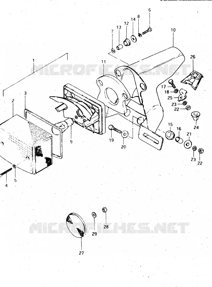 ACHTERLICHT (E18) Suzuki MOTO 500 DR 1983  DR500SD(E1)