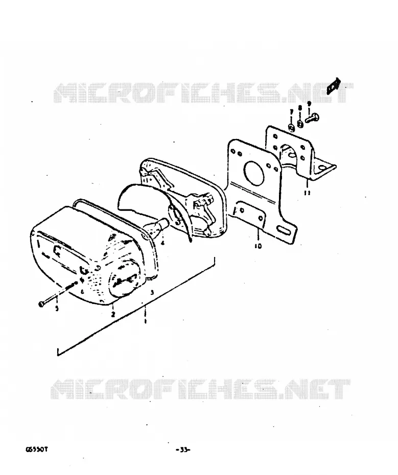 ACHTERLICHT (E4, E15, E21, E25) Suzuki MOTO 550 GS 1980  GS550ET(T)