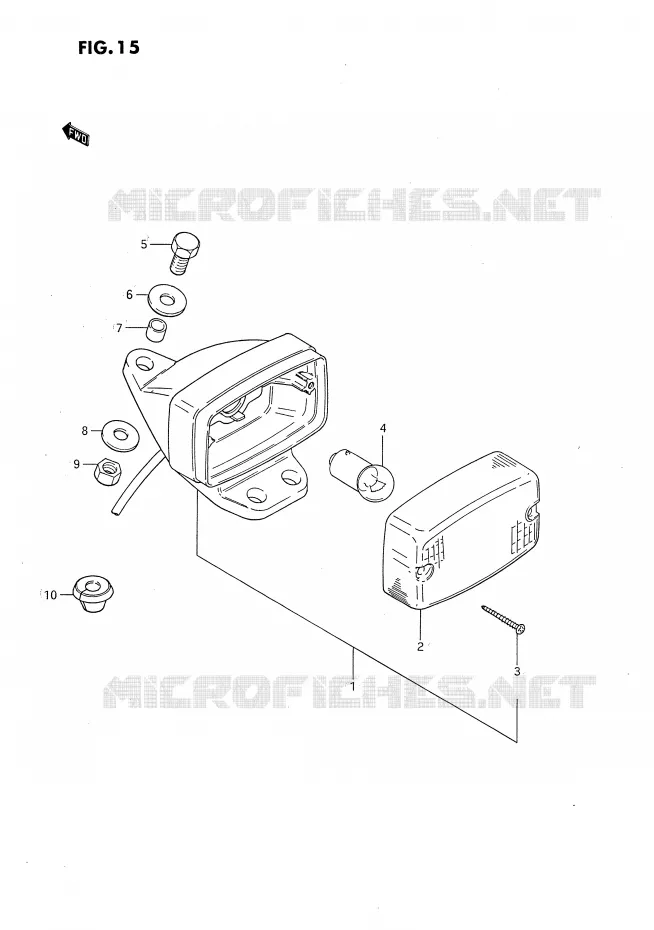 ACHTERLICHT Suzuki MOTO 80 DS 1988  DS80J(E3)