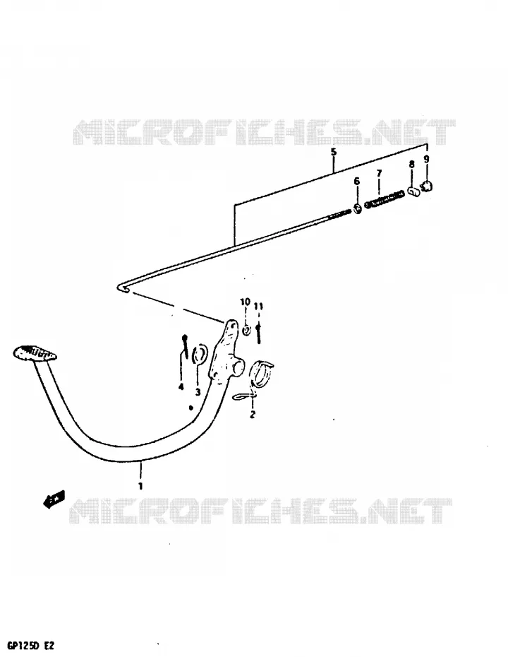 ACHTERREM Suzuki MOTO 125 GP 1999  GP125UX(X/D)