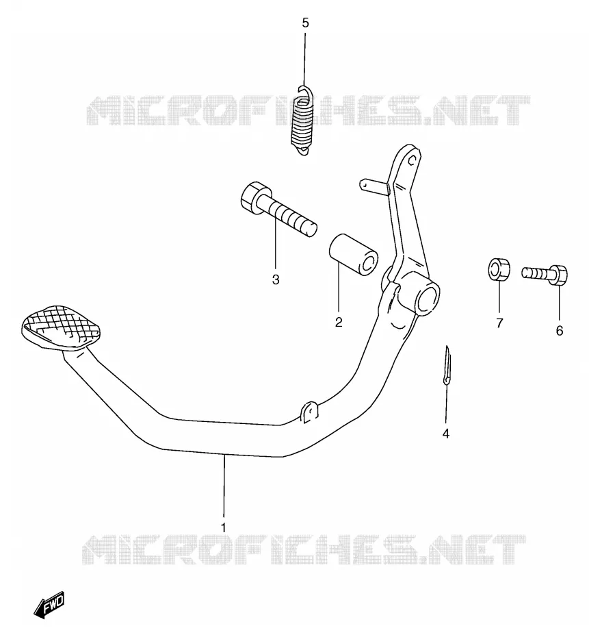 ACHTERREM Suzuki MOTO 125 GS 1999  GS125SX(E71)