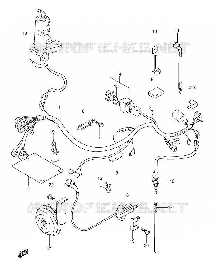 BEDRADING Suzuki MOTO 250 DR 1991  DR250SM(E24)