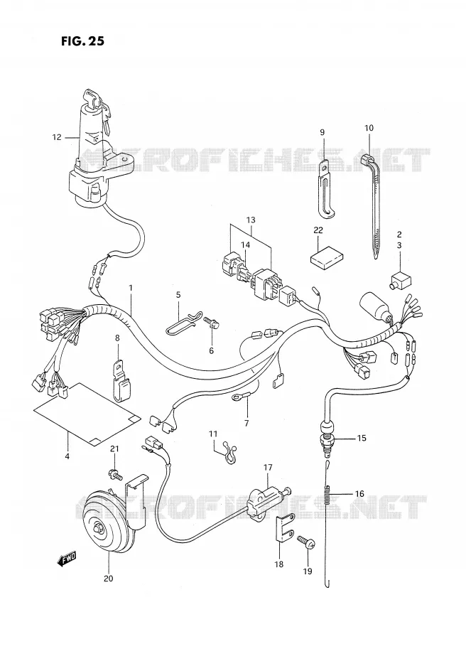 BEDRADING Suzuki MOTO 350 DR 1990  DR350SL(E2)