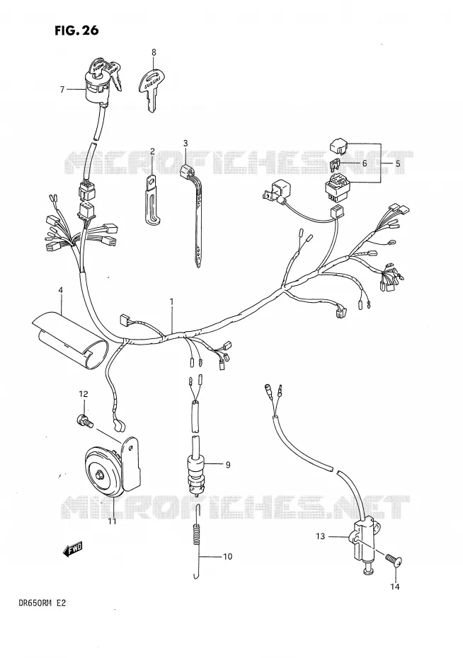 BEDRADING Suzuki MOTO 650 DR 1990  DR650RL(E2)