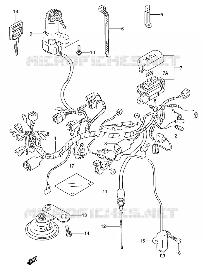 BEDRADING Suzuki MOTO 650 DR 1993  DR650RSEP(E4)