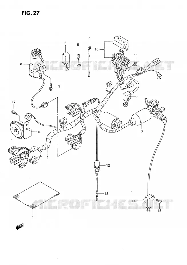 BEDRADING Suzuki MOTO 650 DR 1994  DR650RR(E4)