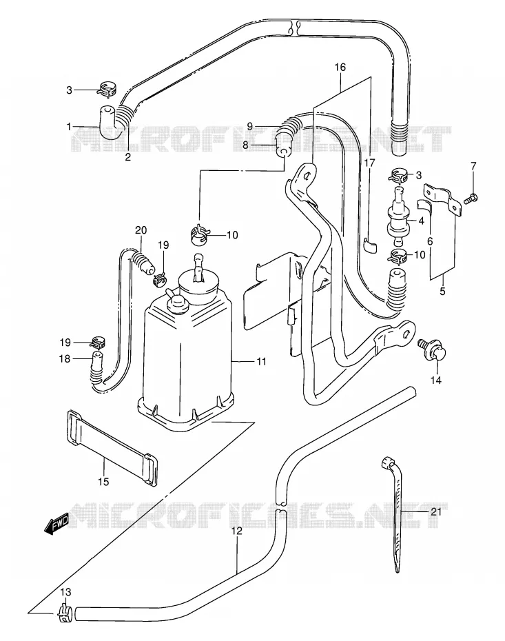 CANISTER (E33) Suzuki MOTO 200 DR 2002  DR200SEK2(E3/E28)