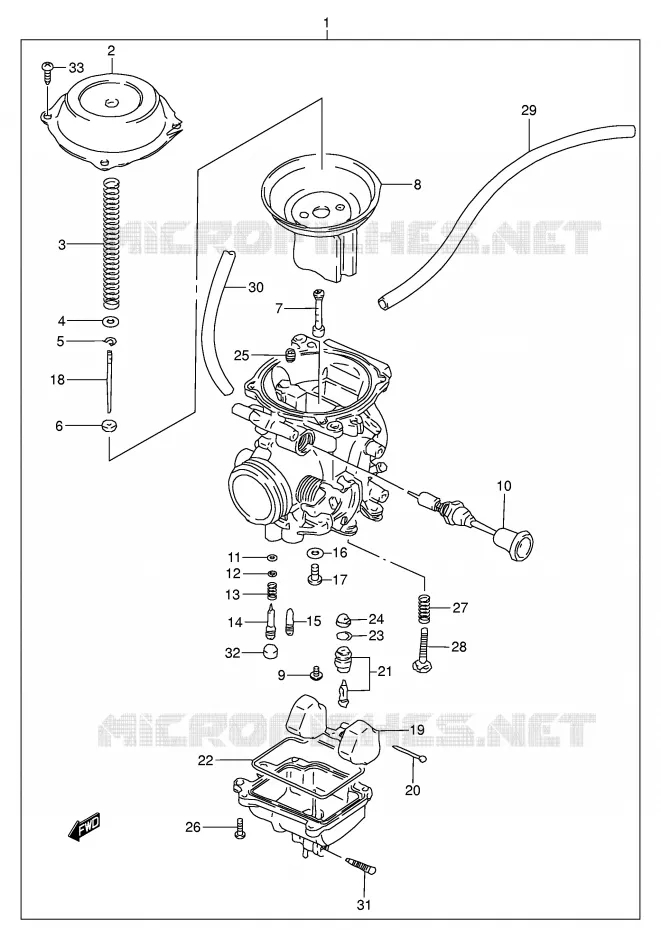 CARBURATOR Suzuki MOTO 200 DR 2003  DR200SEK3(E3/E28)