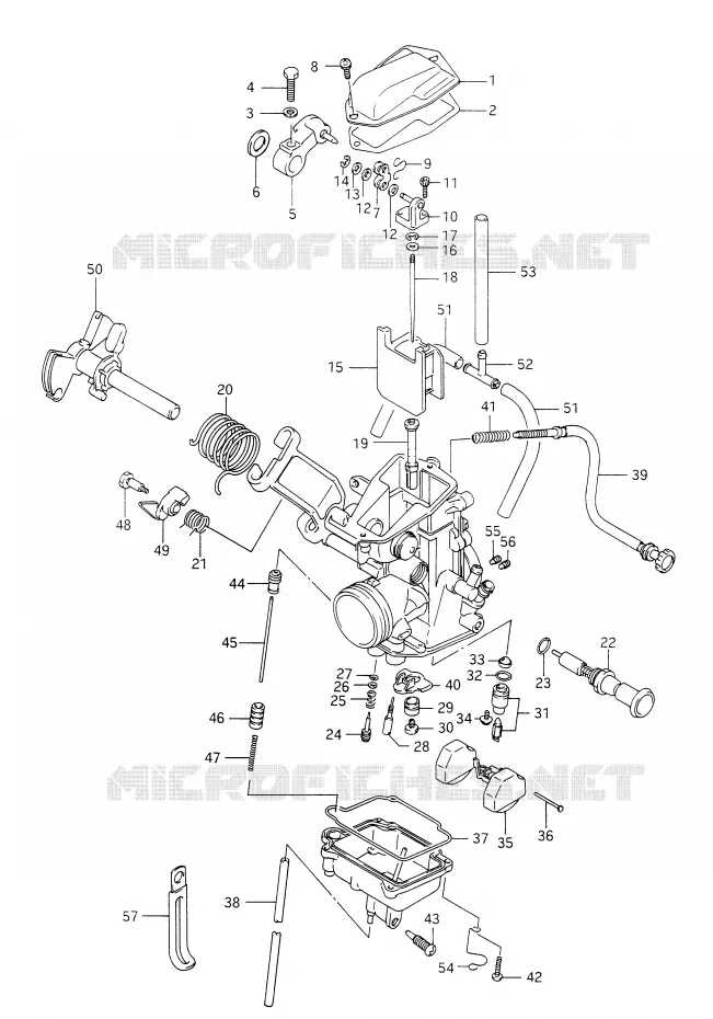 CARBURATOR Suzuki MOTO 350 DR 1993  DR350P(E28)