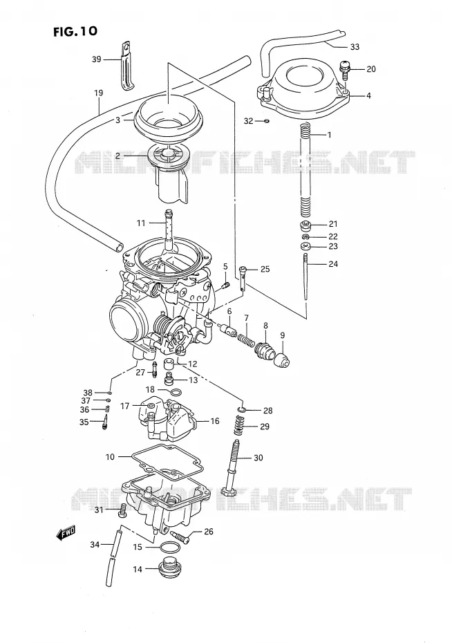 CARBURATOR Suzuki MOTO 650 DR 1994  DR650RR(E4)