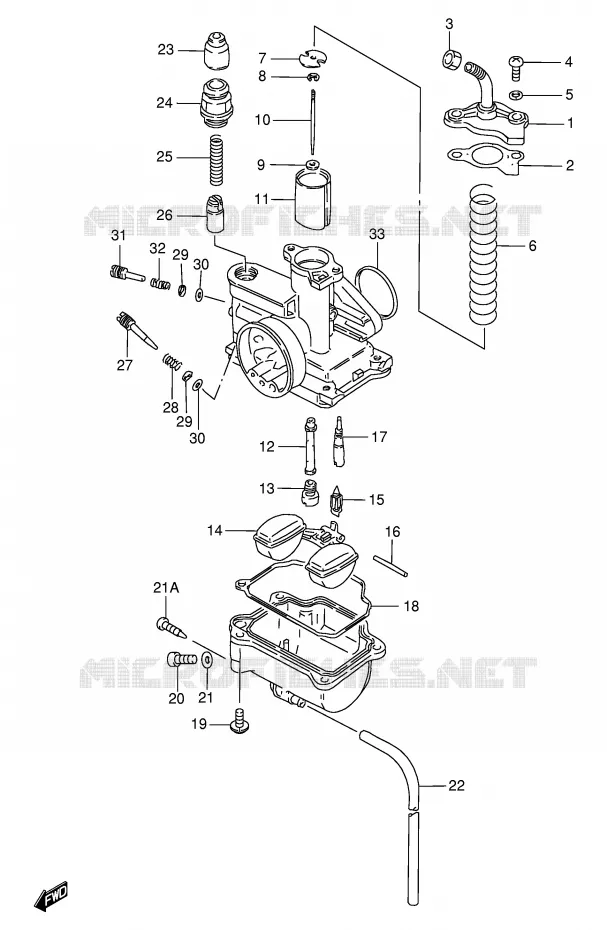 CARBURATOR Suzuki SCOOTER 100 FB 1995  FB100S(E71)
