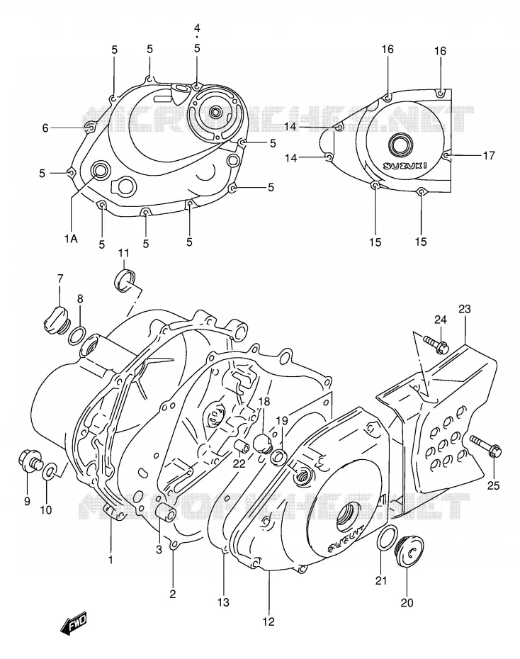 CASING Suzuki MOTO 200 DR 2004  DR200SEK4(E24)