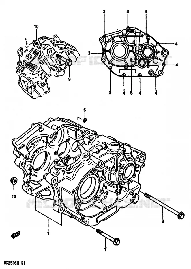CASING Suzuki MOTO 250 DR 1985  DR250SF(E/F/G/H)