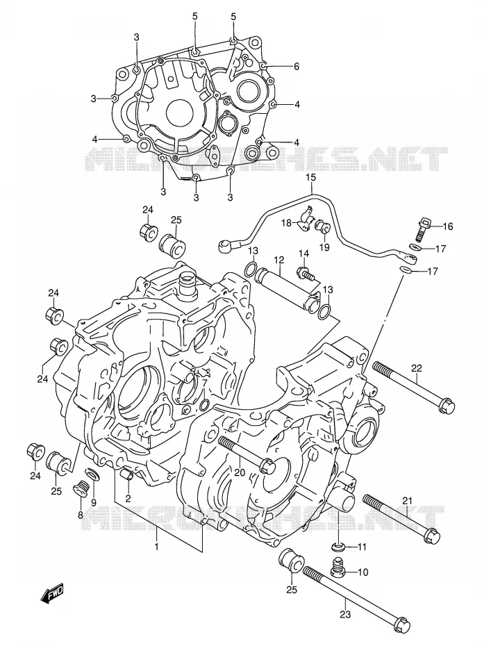 CASING Suzuki MOTO 250 DR 1992  DR250SN(E24)