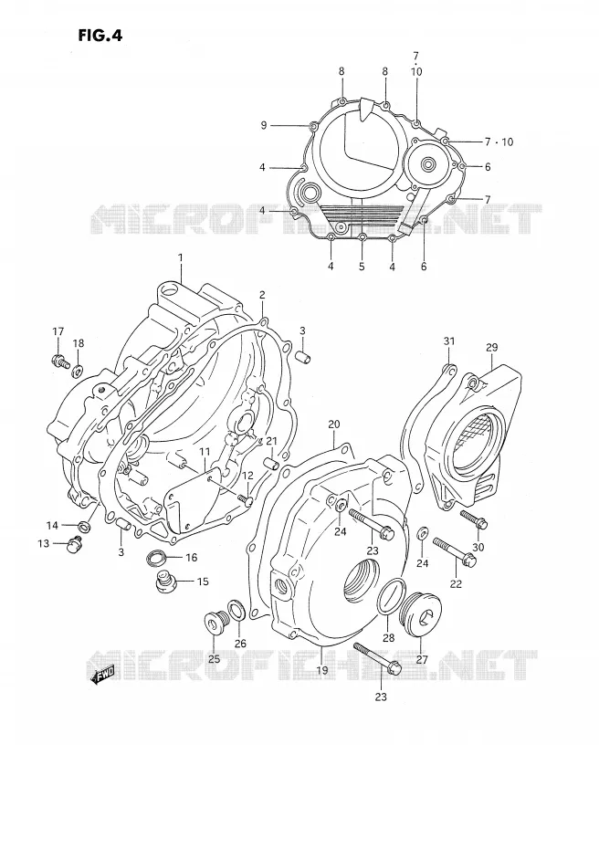 CASING Suzuki MOTO 350 DR 1993  DR350SP(E2)