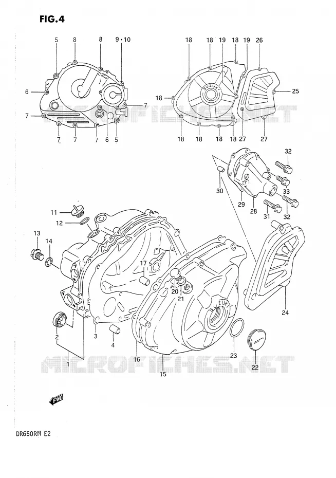 CASING Suzuki MOTO 650 DR 1990  DR650RL(E2)
