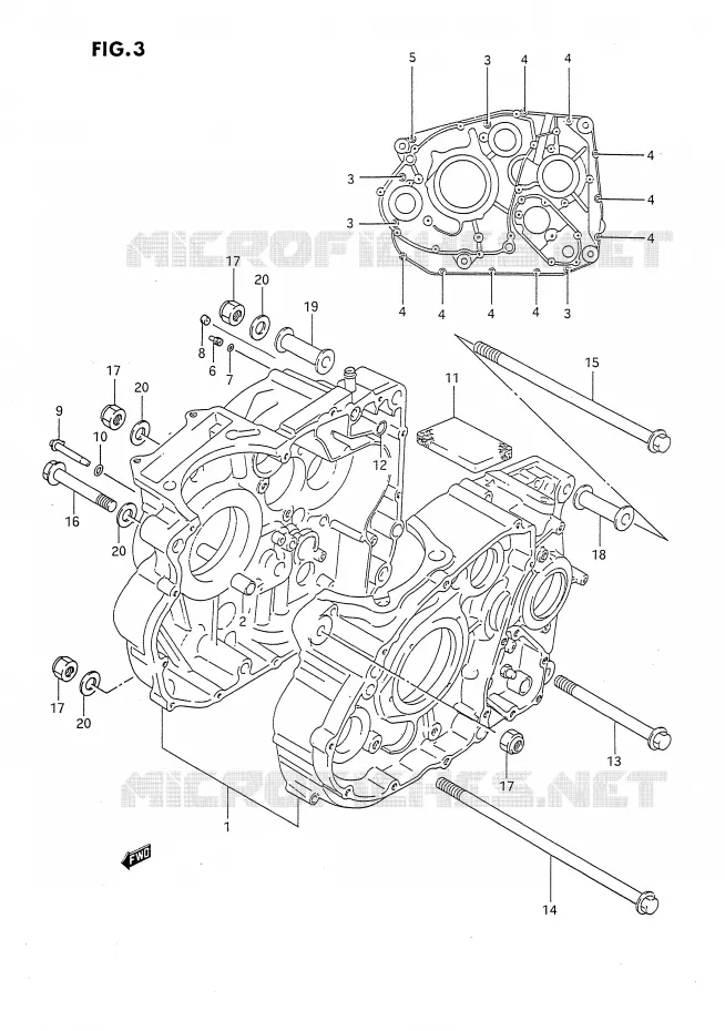 CASING Suzuki MOTO 650 DR 1994  DR650R(E4)