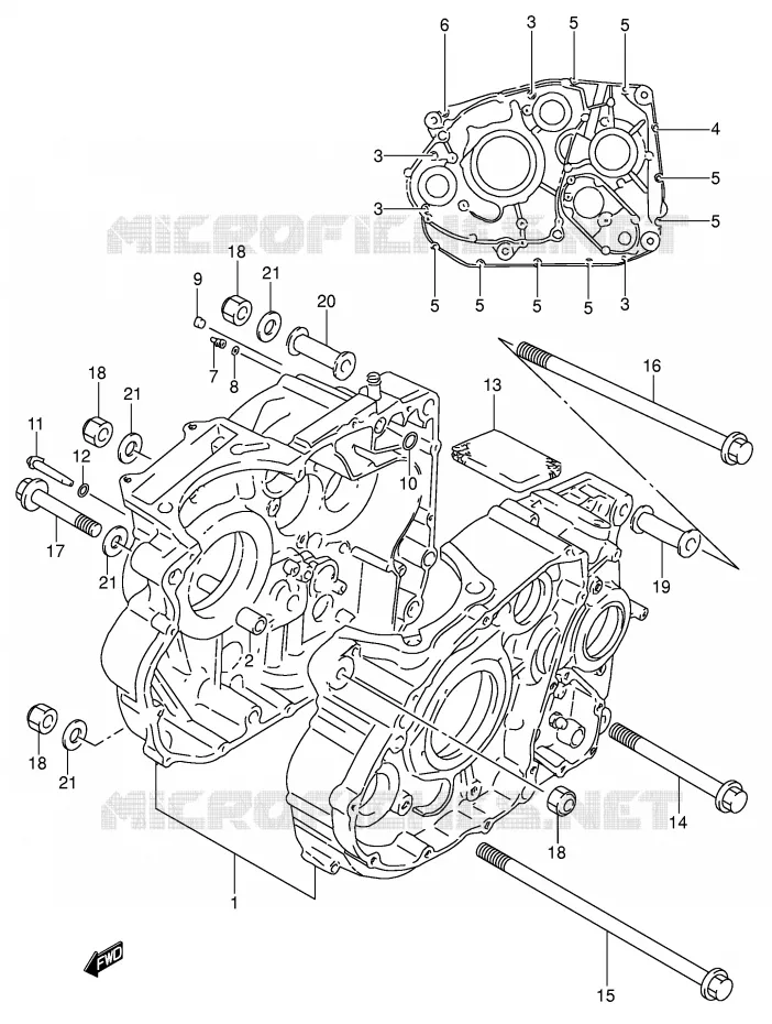 CASING Suzuki MOTO 650 DR 1994  DR650RSEUR(E4)