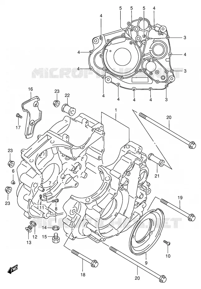 CASING Suzuki MOTO 650 DR 1999  DR650SEUX(E4)