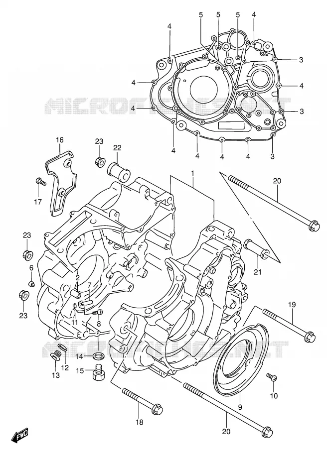 CASING Suzuki MOTO 650 DR 2004  DR650SEK4(E3/E28)