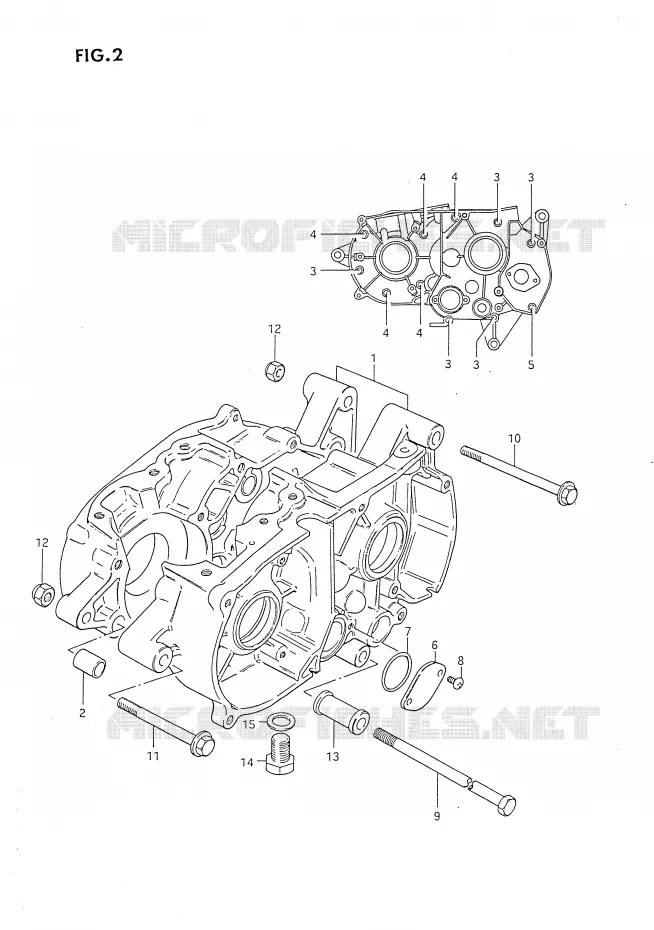 CASING Suzuki MOTO 80 DS 1988  DS80J(E24)