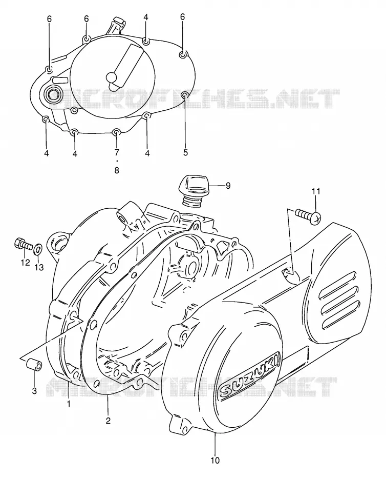 CASING Suzuki MOTO 80 DS 1997  DS80V(E24)
