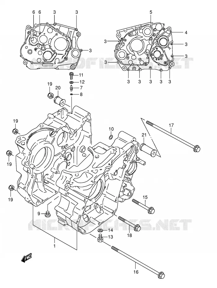 CASING Suzuki MOTO 800 DR 1995  DR800SS(E4)