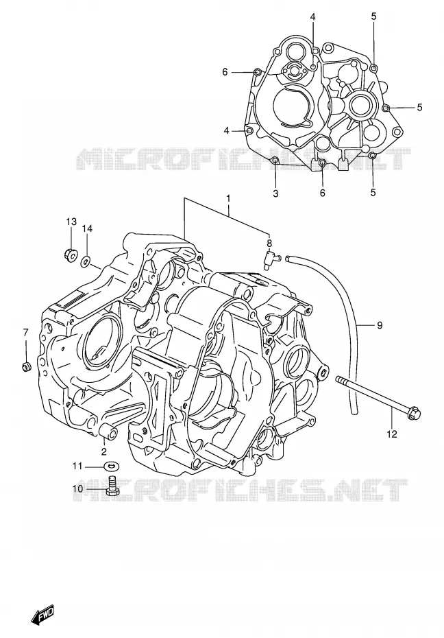 CASING Suzuki SCOOTER 100 FB 1986  FB100DG(E71)