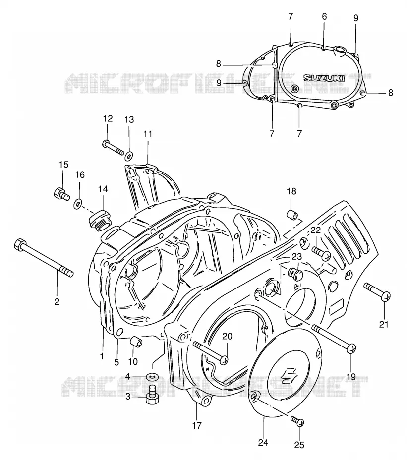 CASING Suzuki SCOOTER 50 FM 1991  FM50AM(E20)