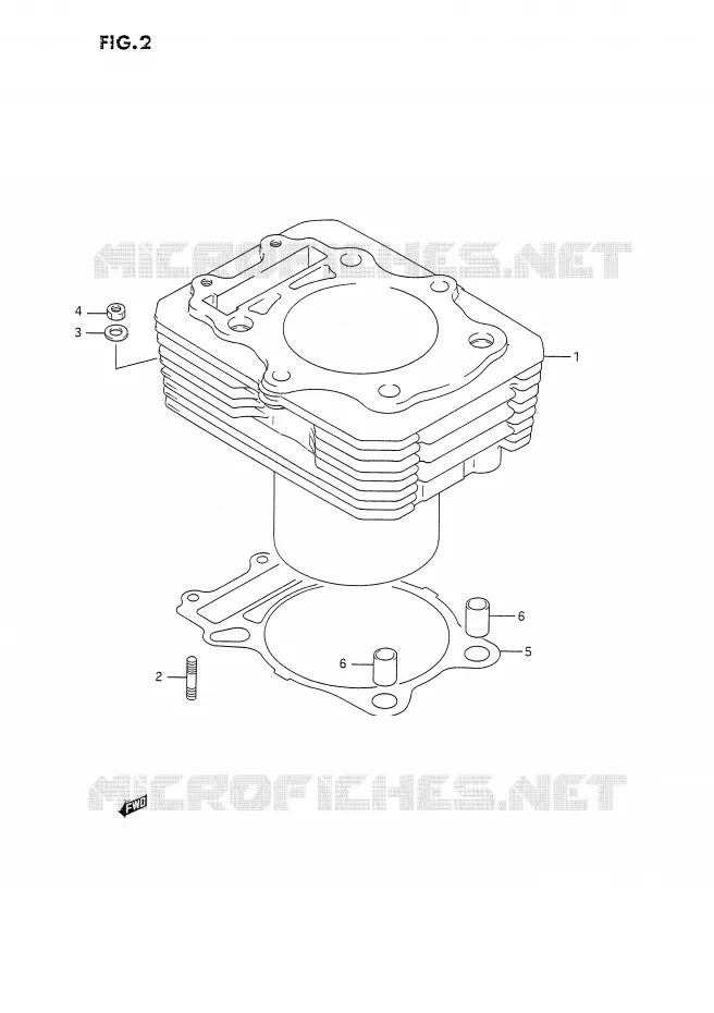 CILINDER Suzuki MOTO 350 DR 1992  DR350SN(E2)