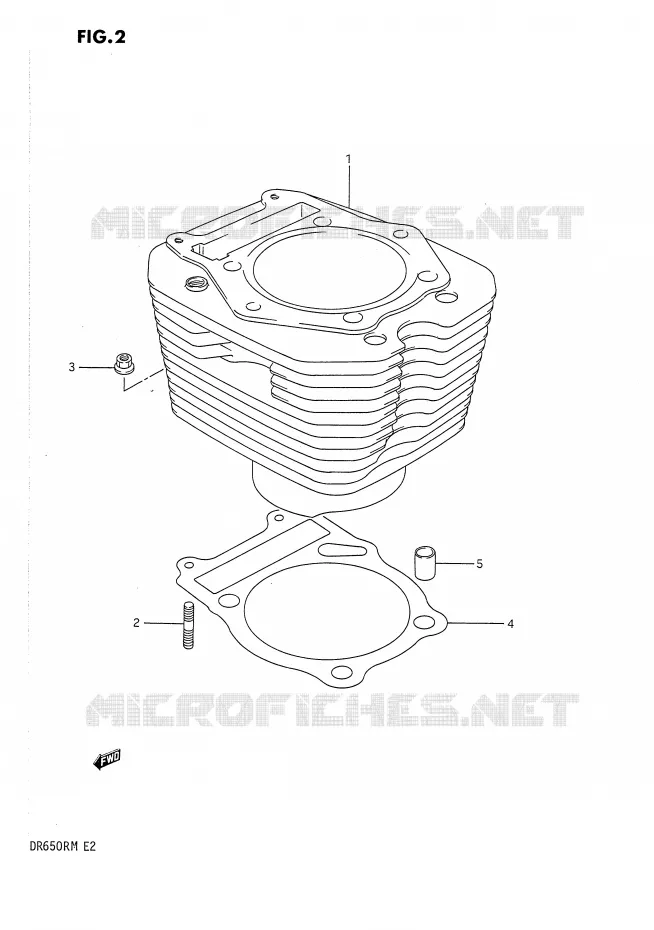 CILINDER Suzuki MOTO 650 DR 1990  DR650RUL(E2)