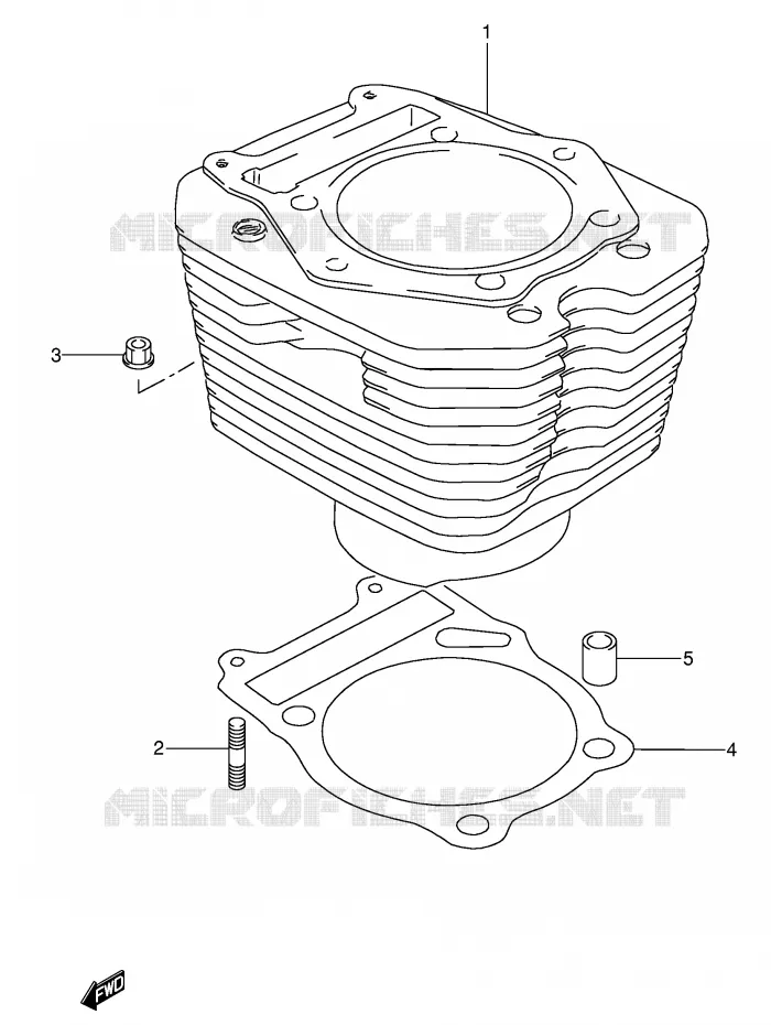 CILINDER Suzuki MOTO 650 DR 1995  DR650RSES(E4)