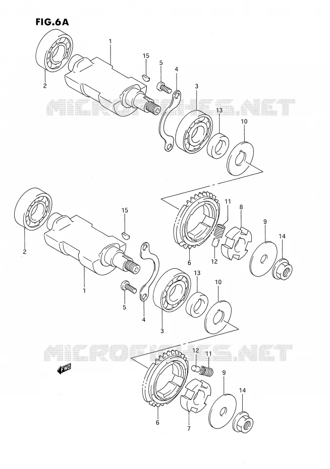 CRANK BALANCER (MODELE P/R) Suzuki MOTO 650 DR 1994  DR650RUR(E4)