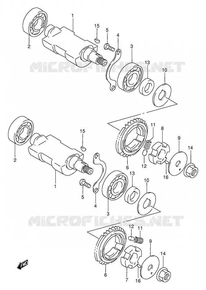 CRANK BALANCER Suzuki MOTO 650 DR 1994  DR650REUR(E2)