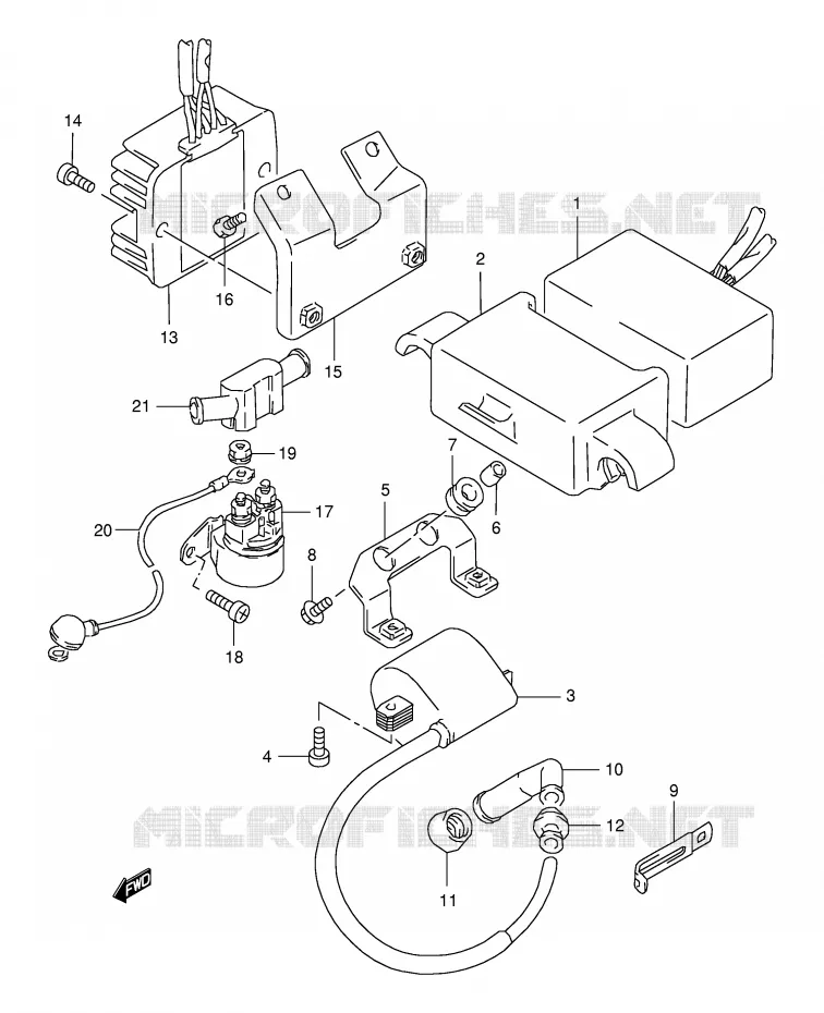 ELEKTRISCH Suzuki MOTO 350 DR 1998  DR350SEW(E2)
