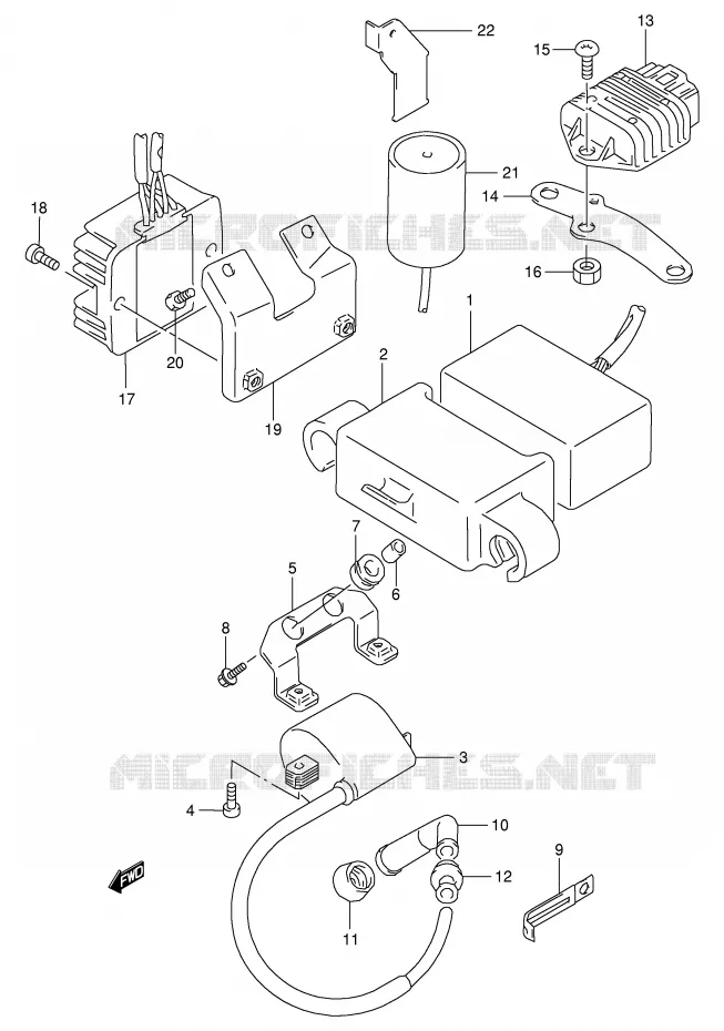 ELEKTRISCH Suzuki MOTO 350 DR 1999  DR350X(E1)