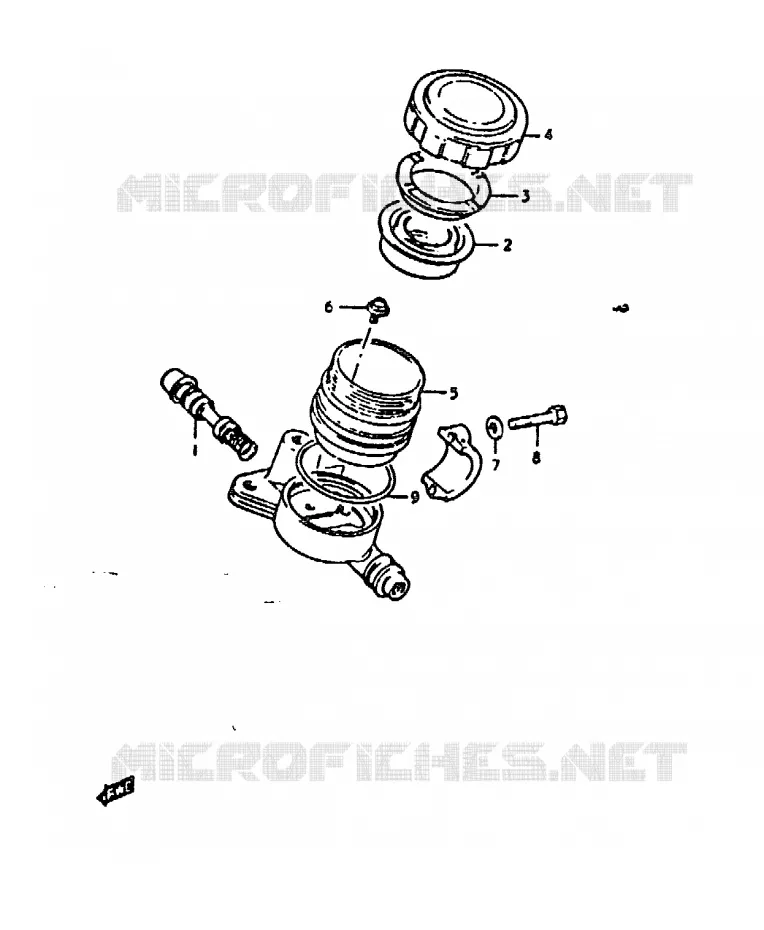 FRONT HOOFDREMCILINDER Suzuki MOTO 1000 GS 1979  GS1000EN(C/N)