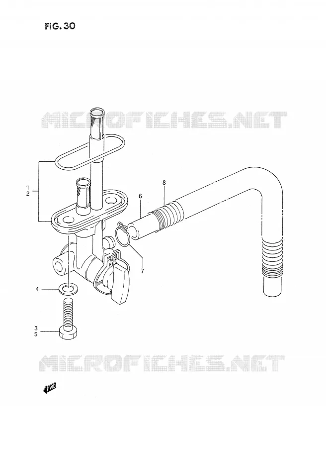 FUEL COCK Suzuki MOTO 350 DR 1993  DR350SP(E2)