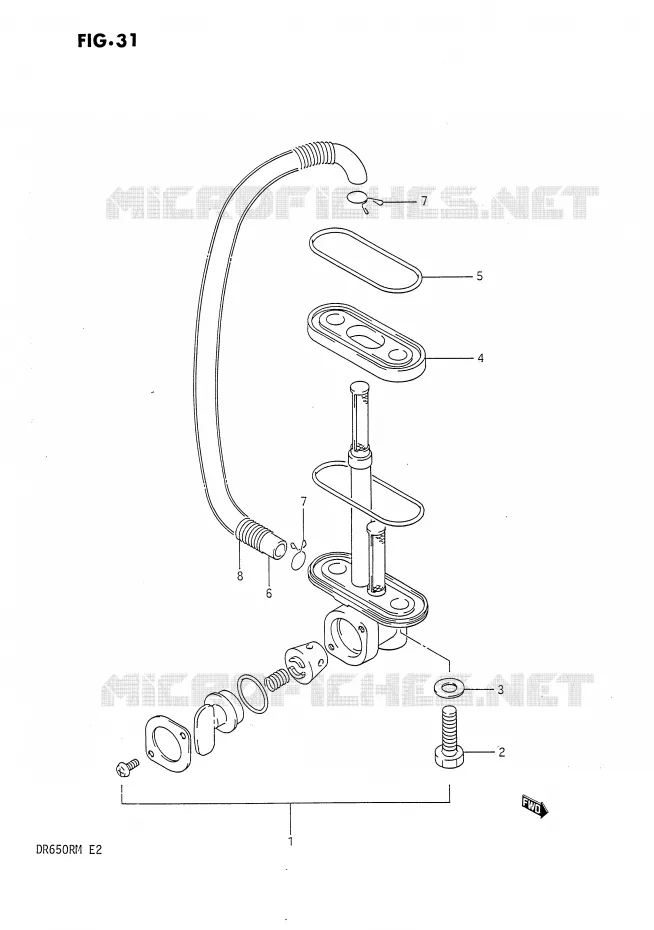 FUEL COCK Suzuki MOTO 650 DR 1990  DR650RUL(E2)