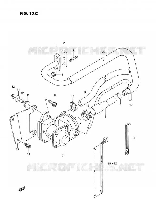 FUEL EVAP SYSTEM (DR350SHN/SHP E18) Suzuki MOTO 350 DR 1993  DR350SP(E2)