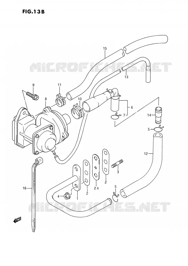 FUEL EVAP SYSTEM (DR350SL/SM E18) Suzuki MOTO 350 DR 1993  DR350SP(E2)