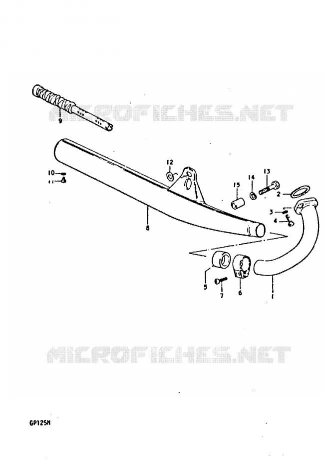 GELUIDDEMPER (E6, E10, E13, E30, E42) Suzuki MOTO 125 GP 1978  GP125UC(C/N)