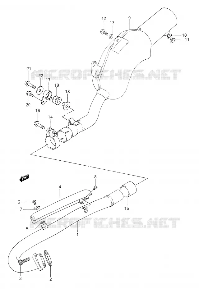 GELUIDDEMPER Suzuki MOTO 350 DR 1991  DR350M(E28)