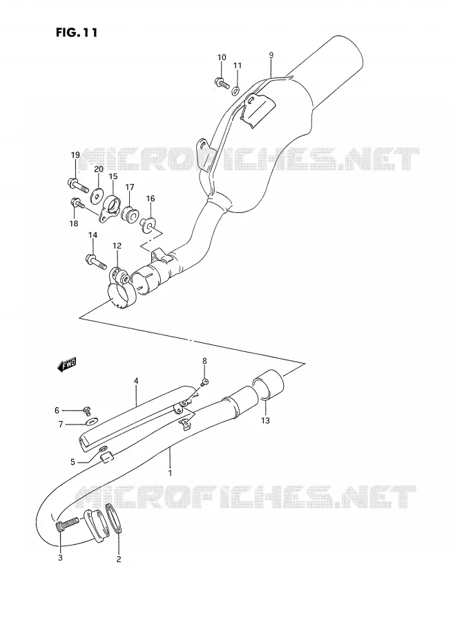 GELUIDDEMPER Suzuki MOTO 350 DR 1993  DR350SHP(E2)