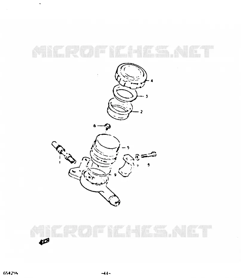 HOOFDREMCILINDER Suzuki MOTO 425 GS 1992  GS425N(N)
