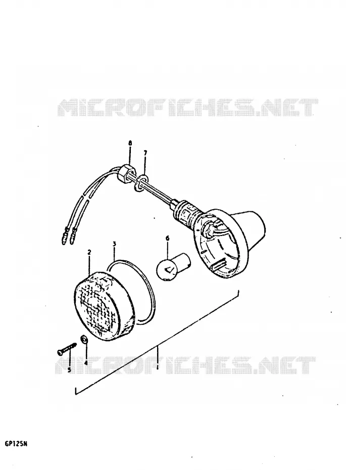 INDICATOREN (E14) Suzuki MOTO 125 GP 1992  GP125N(C/N)