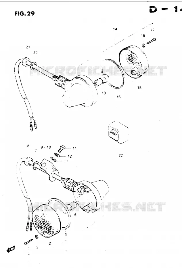 INDICATOREN (E18, E39) Suzuki MOTO 250 DR 1982  DR250SZ(E1)