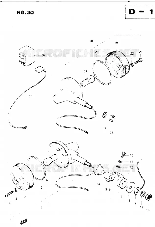 INDICATOREN (E22) Suzuki MOTO 250 DR 1982  DR250SZ(E1)