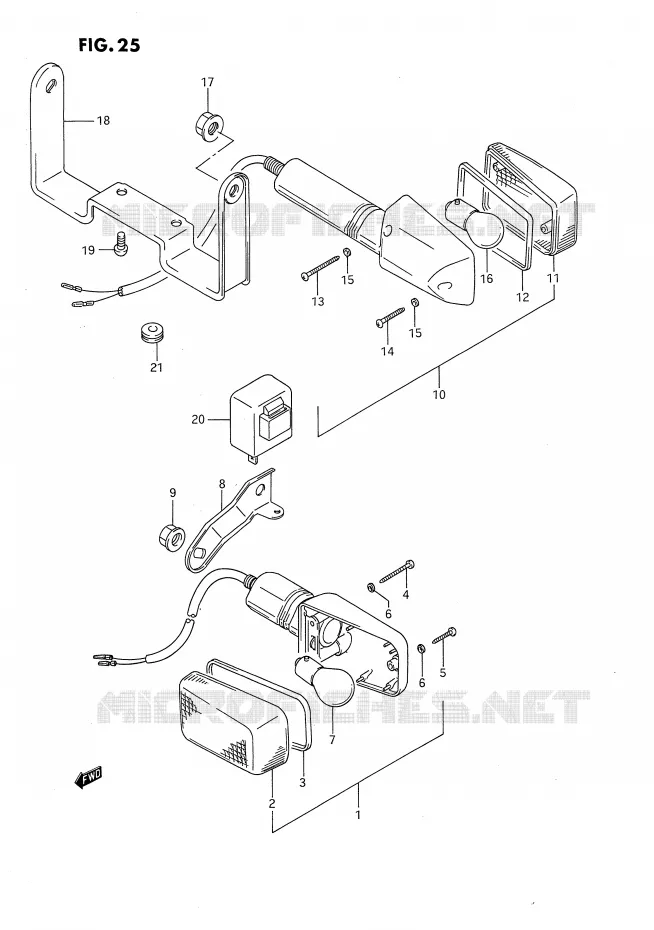 INDICATOREN (MODELE N/P) Suzuki MOTO 650 DR 1992  DR650RN(E4)