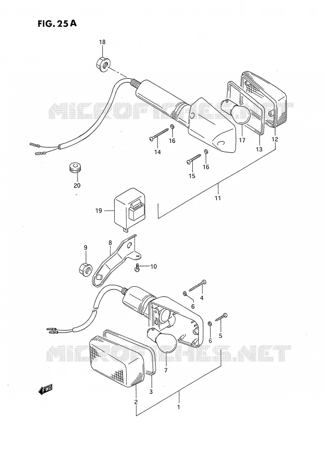 INDICATOREN (MODELE R) Suzuki MOTO 650 DR 1992  DR650RUN(E4)